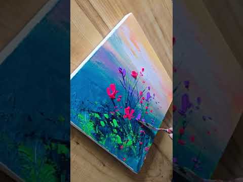 Easy Acrylic Painting #easyart #art #diy #shorts