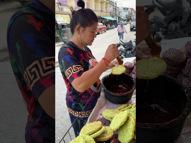 Colorful Rice Crackers With Caramel From Thailand
