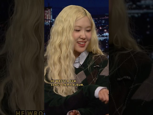 #ROSÉ opens up about her songwriting process 🩷 #ROSÉonFallon #rosiebyROSÉ #FallonTonight