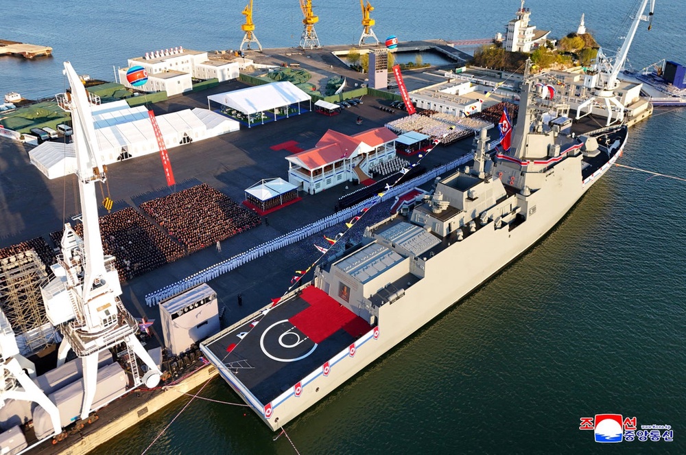 North Korea unveils new ‘Kim Jong Un style’ 5,000-tonne warship