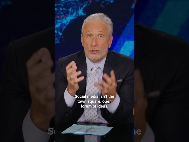 Jon explains how the right confuses the profit/hate-driven social media algorithm with "free" speech