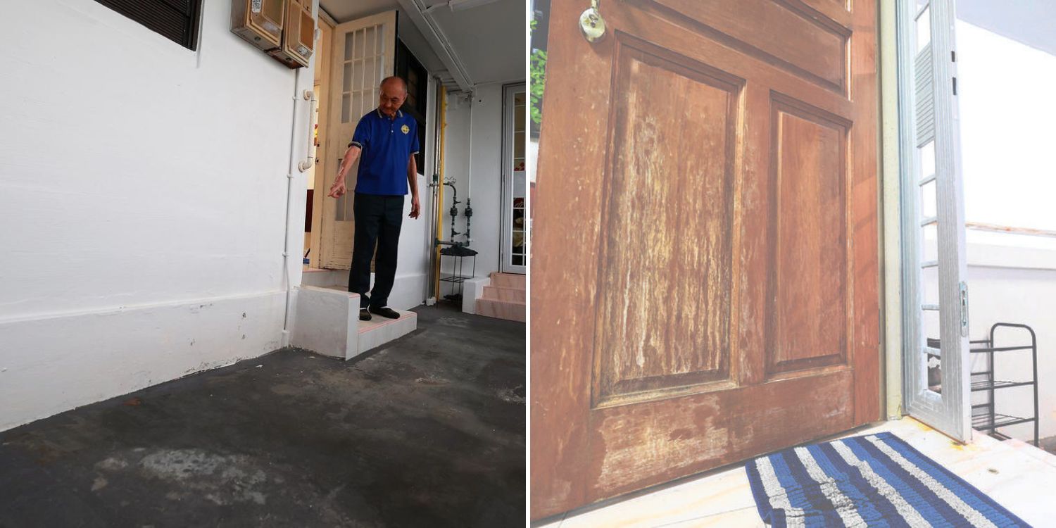 Man washes marsiling HDB corridor 10 times a day to ‘exorcise’ evil spirits, neighbours chemical smell & accident