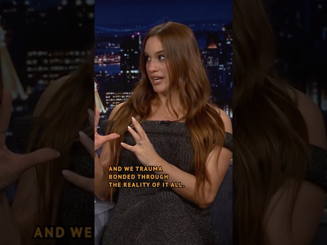 #HannahBerner & #PaigeDeSorbo are in a “non-sexual marriage” 🤣 #FallonTonight #GigglySquad