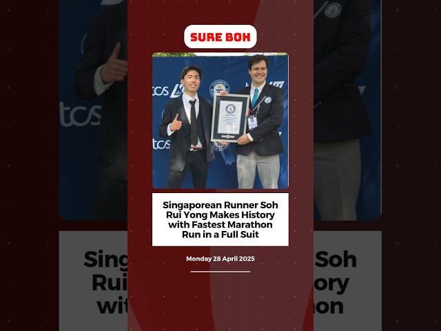 Singaporean Runner Soh Rui Yong Makes History with Fastest Marathon Run in a Full Suit