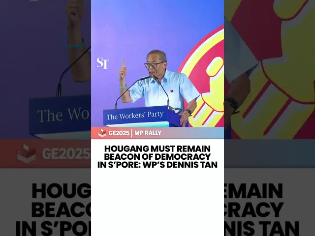 Hougang must remain beacon of democracy in Singapore: WP’s Dennis Tan | GE2025