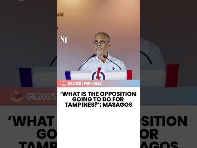 ‘What is the opposition going to do for Tampines?’: Masagos | GE2025