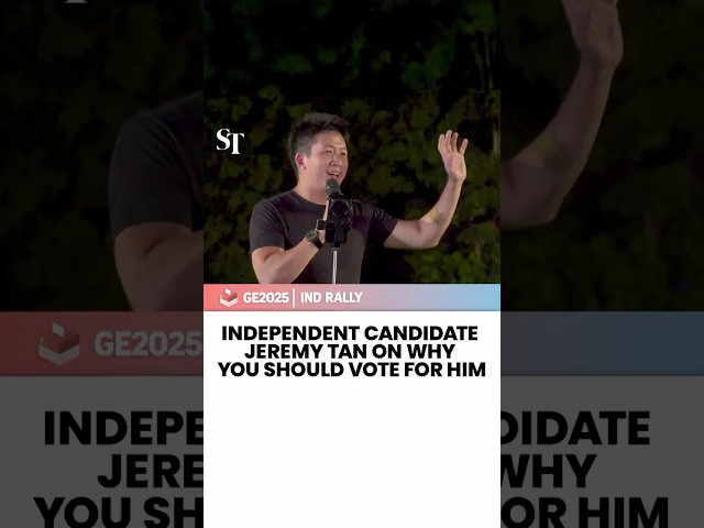 Independent candidate  Jeremy Tan on why you should vote for him | GE2025