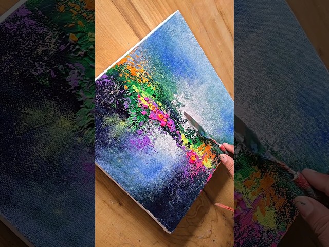Easy Acrylic Painting Technique #easyart #art #diy #shorts