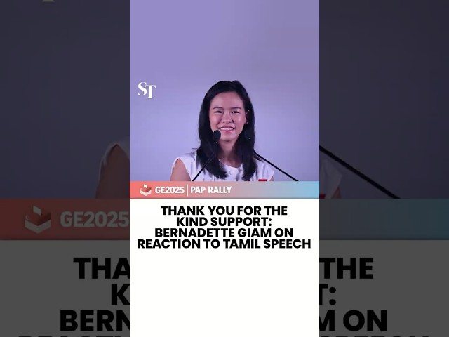Thank you for the kind support: Bernadette Giam on reaction to Tamil speech | GE2025