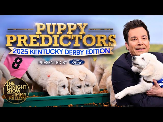 Puppy Predictors: Kentucky Derby Edition in Partnership with Ford | The Tonight Show