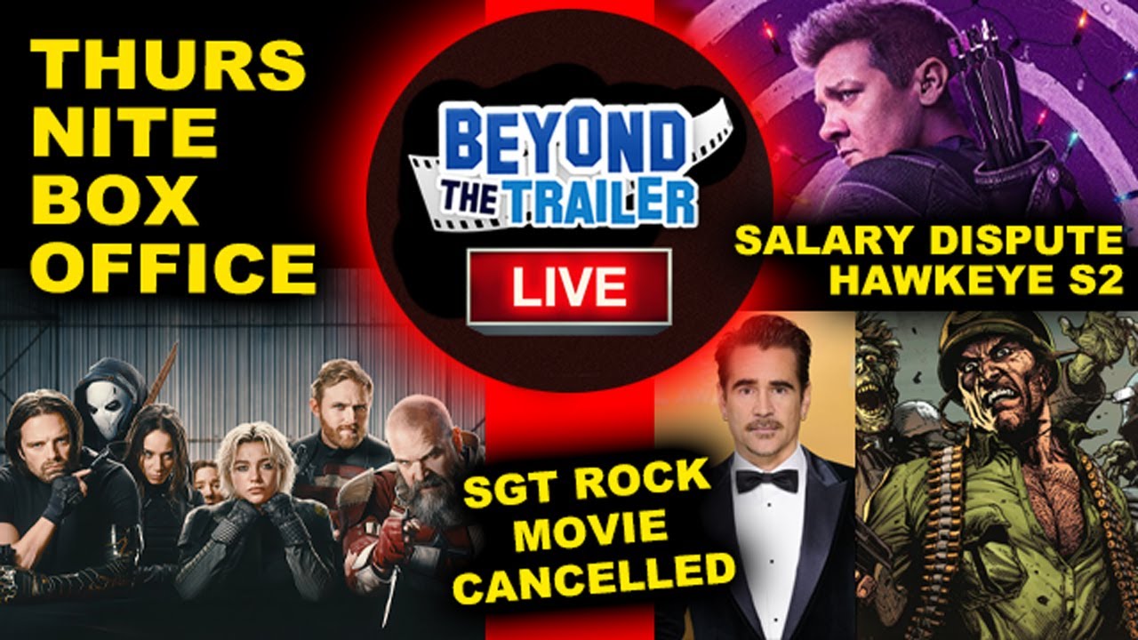 Thunderbolts Thursday Night Box Office, Sgt Rock Movie Cancelled, Jeremy Renner Salary Hawkeye S2