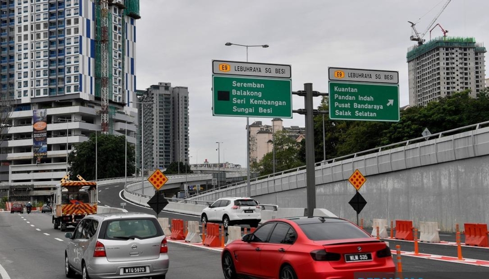 Besraya to close KM9.5 U-turn for six months in traffic flow trial from Jan 5