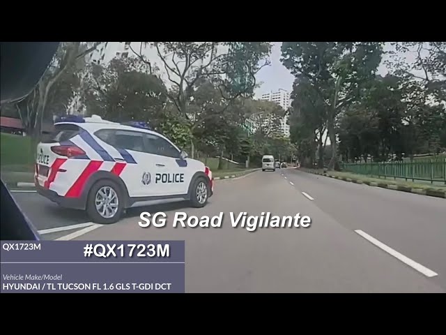 singapore police force hyundai tucson fast response car fail to give way