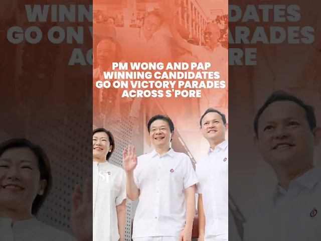 PAP’s winning teams hold victory parades, walkabouts across Singapore | GE2025