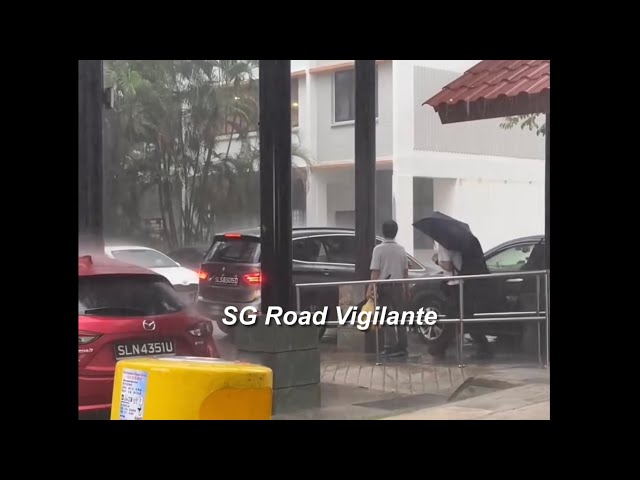 BMW inconsiderate driver blocking and hogging shelter pickup drop off point