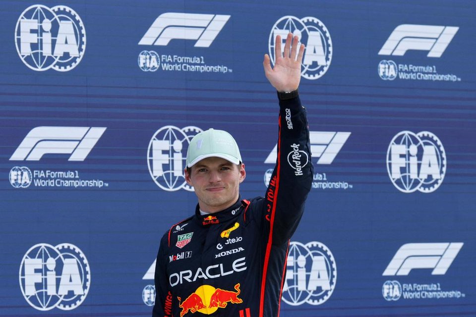 Red Bull’s Max Verstappen on pole for Miami GP, with McLaren’s Lando Norris alongside
