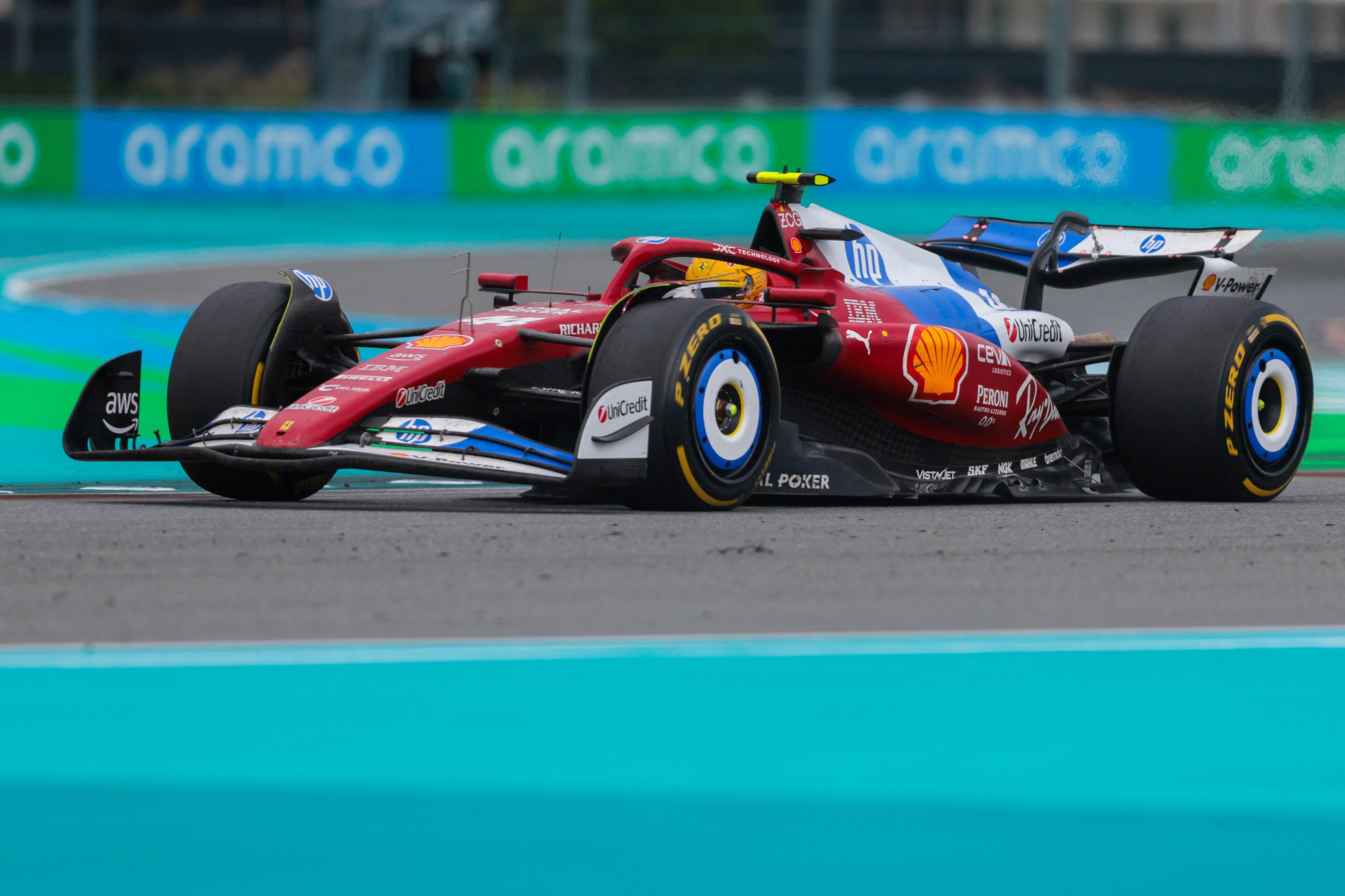 ‘Sarcastic’ Lewis Hamilton annoyed as Ferrari struggle again