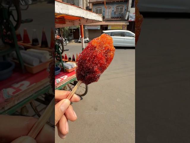 Traditional Shaved Ice Cream With Strawberry Flavour