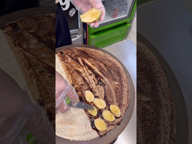 Banana Crepe With Chocolate Ice Cream