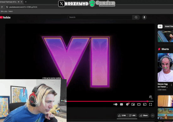 这身材实在太出色！XQC被《GTA6》女主“硬控”10秒钟