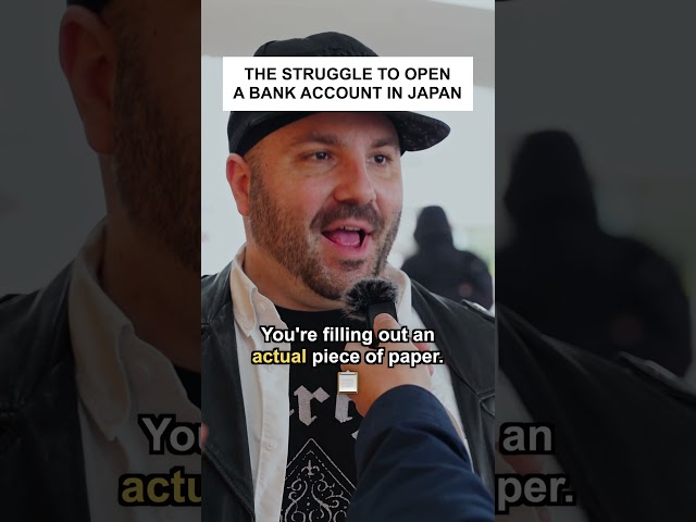 The Struggle to Open a Bank Account in Japan #shorts