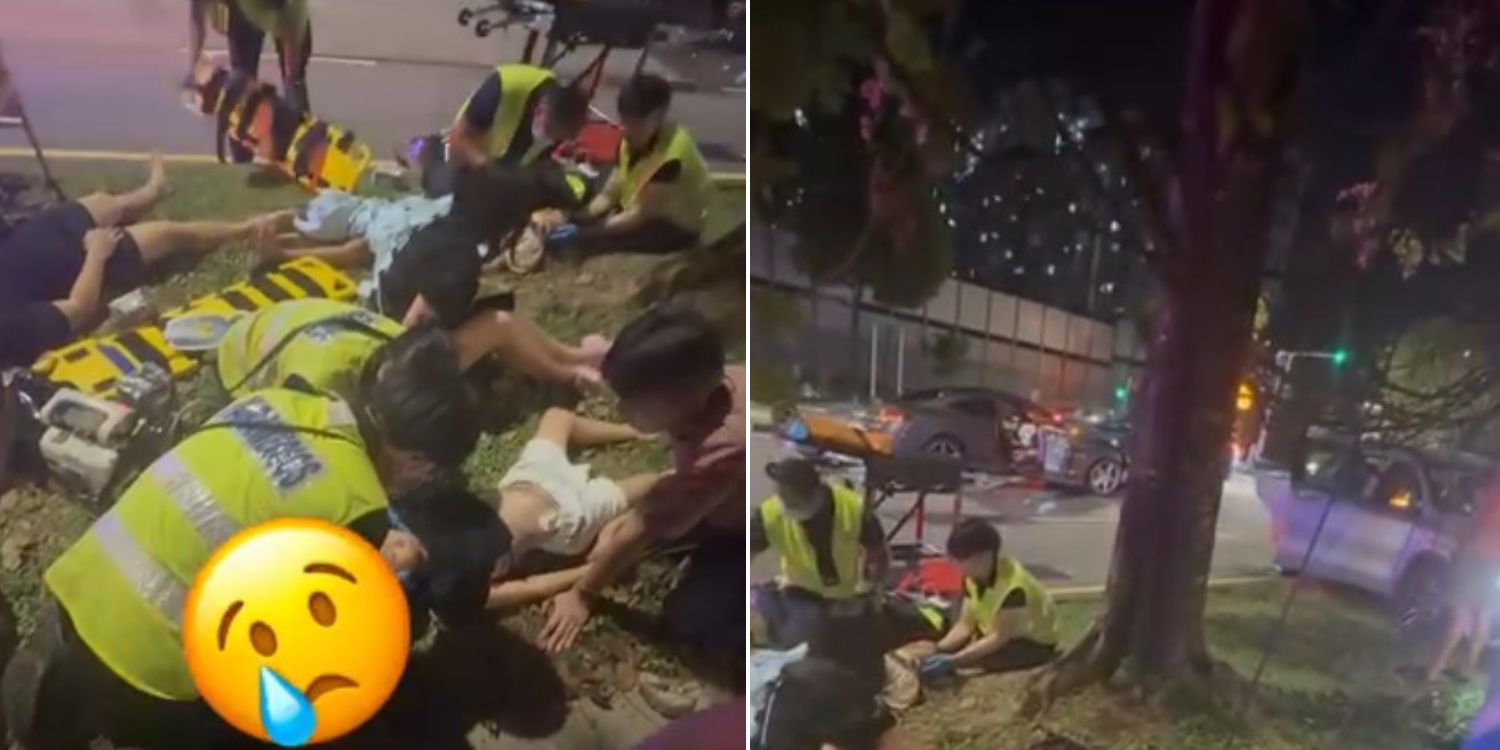 3 Sent to hospital, including 2 children, after 2 cars collide in Ang Mo Kio