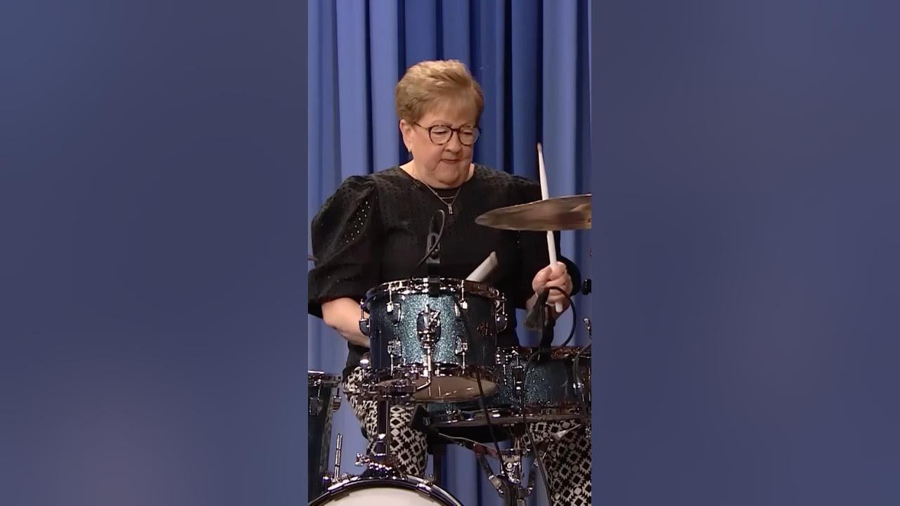 Nana Dorothea competes in a drum-off with #Questlove! #FallonFlashback