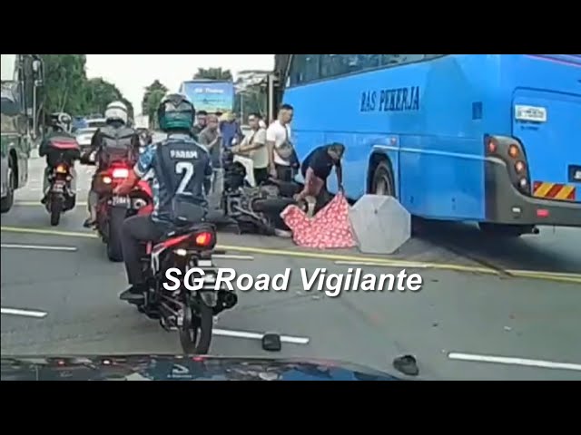 woodlands years old malaysia bus driver arrested after fatal collision with motorcyclist