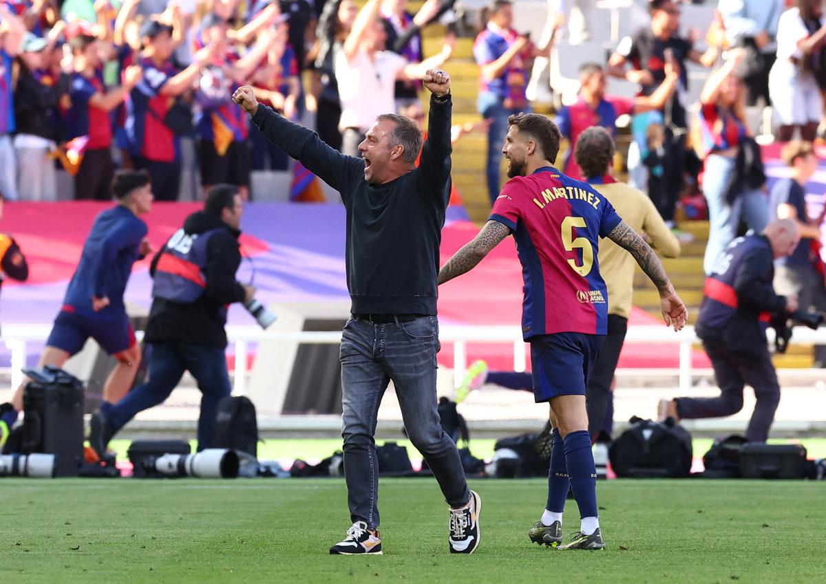 Hansi Flick urges Barcelona to stay focused as they inch closer to La Liga title