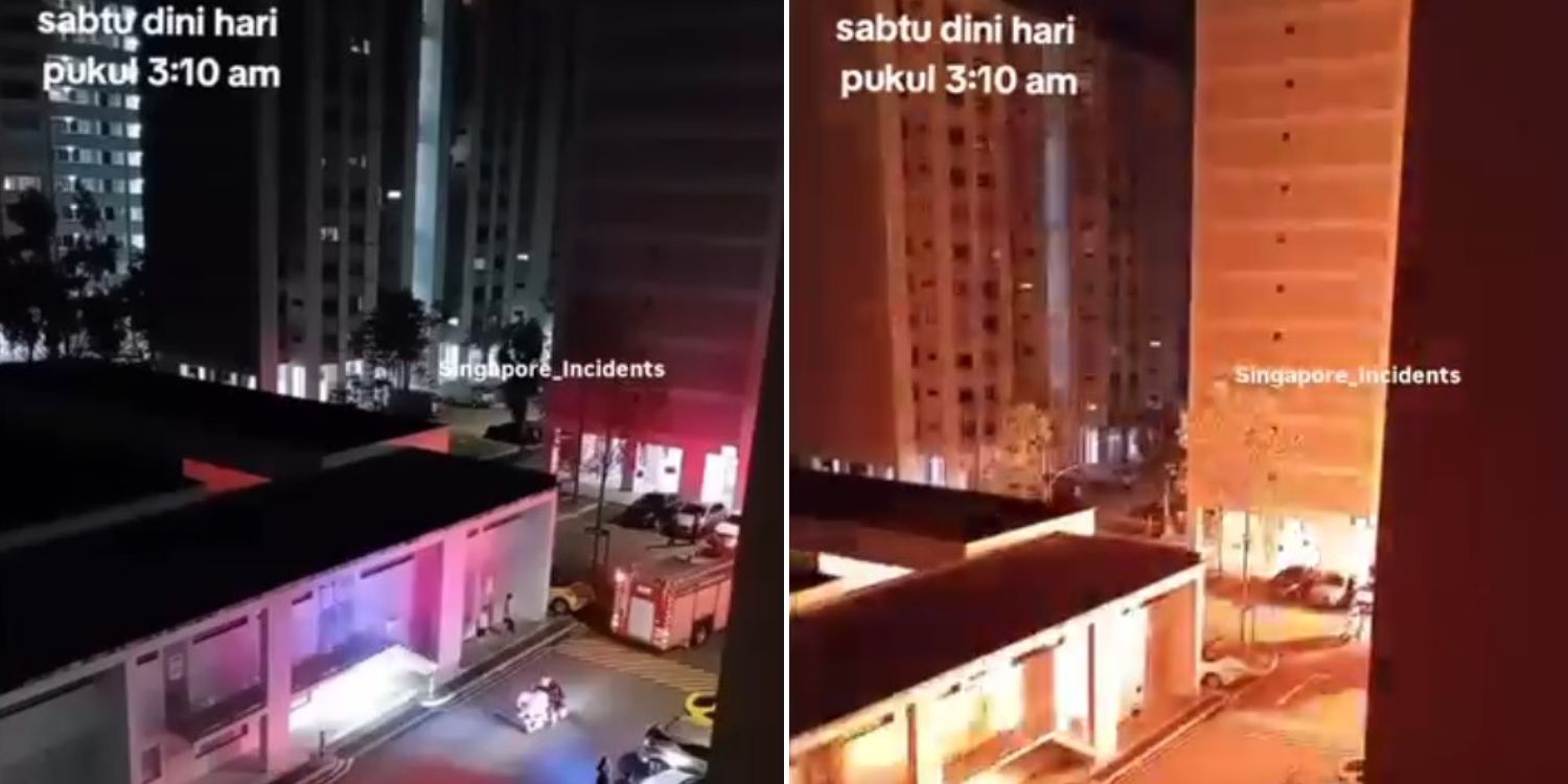 Lorry catches fire & explodes in Bishan carpark, no injuries reported