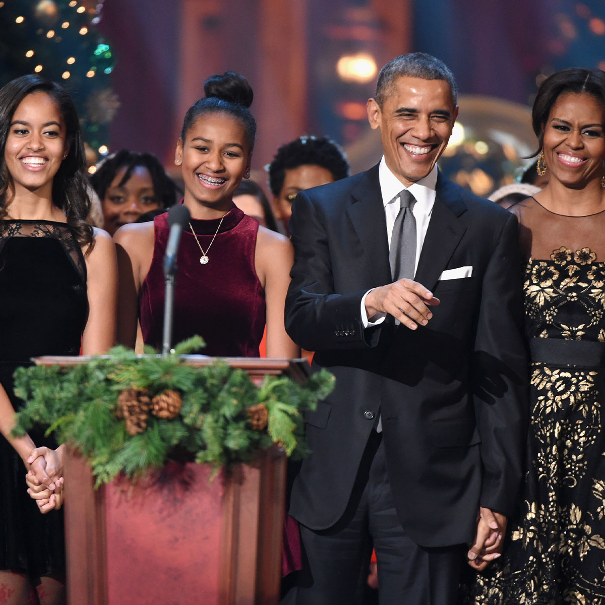 Barack Obama Shares Rare Photo of Daughters Sasha Obama and Malia Obama With Michelle Obama