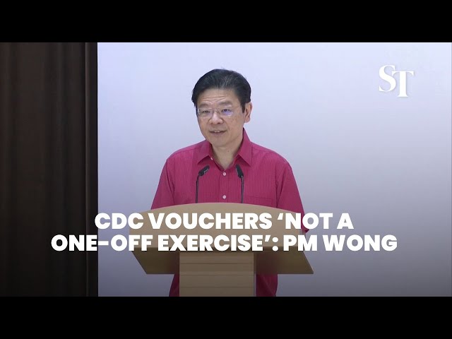 CDC Vouchers ‘not a one-off exercise’: PM Wong