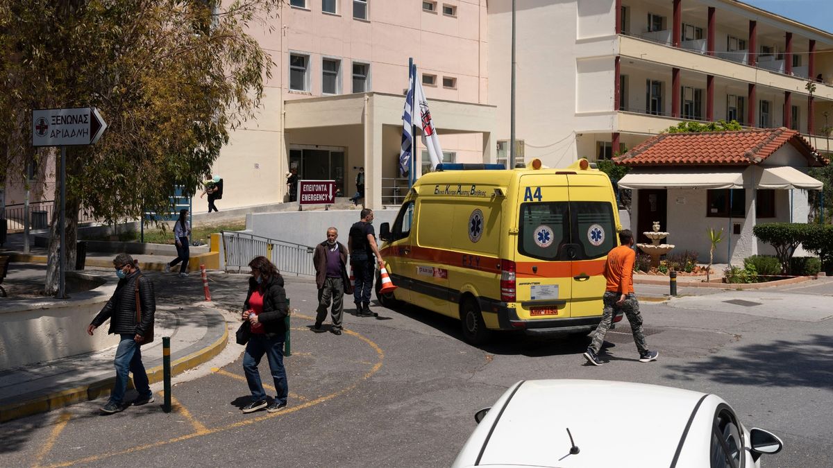 Brit tourist fighting for life in Greece after being 'crushed by falling glass balcony'