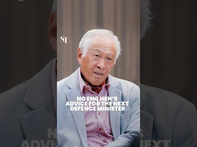 Ng Eng Hen’s advice for the next Defence Minister