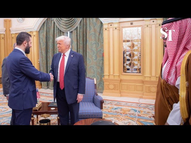 Trump meets Syria's Sharaa after announcing lifting of US sanctions