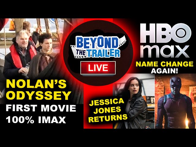 Christopher Nolan The Odyssey IMAX, Daredevil Born Again Season 2 Jessica Jones, HBO Max Name Change