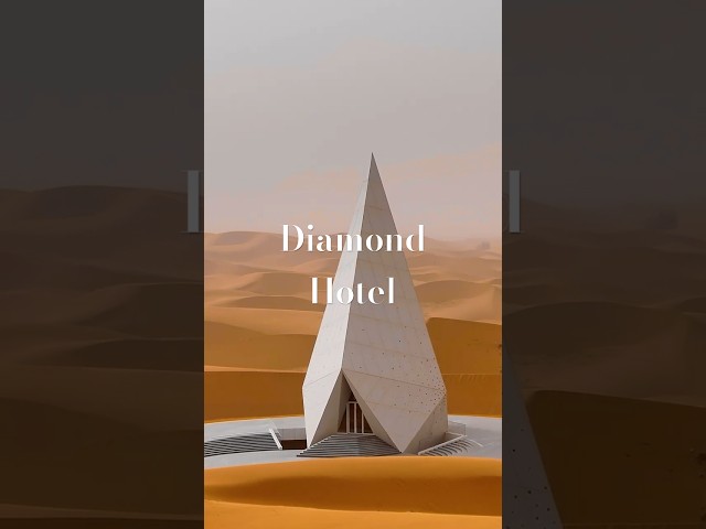 When darkness falls, the desert comes alive  🌙💡 #hotel #desert #diamondhotel #simonchongdesign