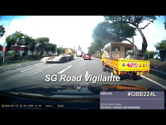 aye toyota dyna fail to keep left speeding on lane of the expressway