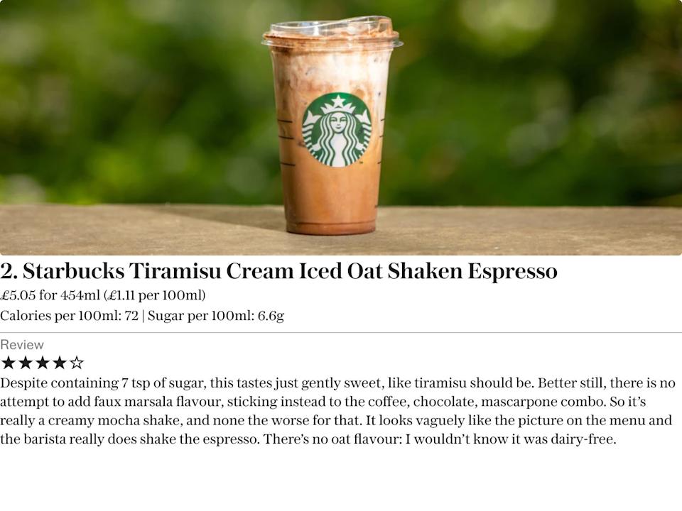 I tried 14 coffee shop summer drinks. Some are foul