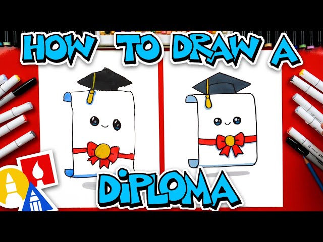 How To Draw A Graduation Diploma