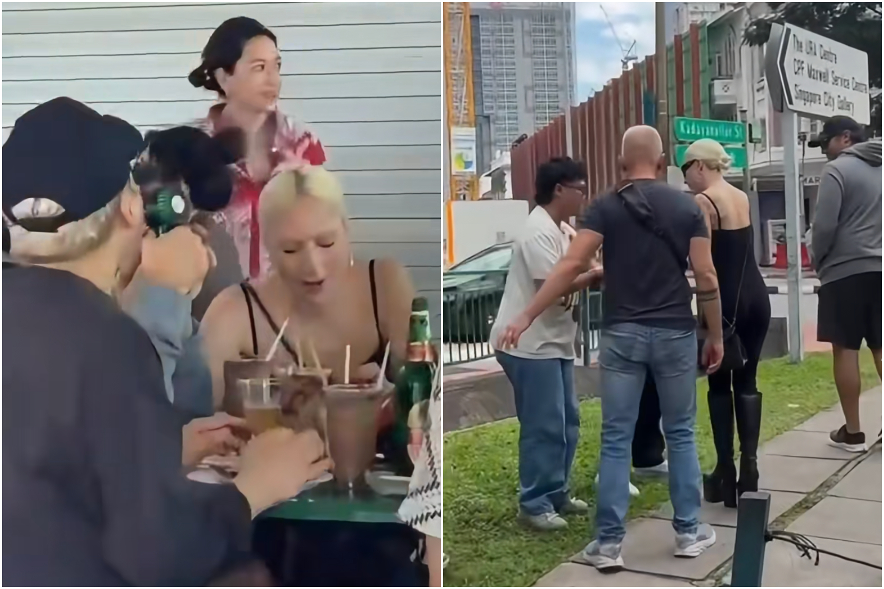 American pop star Lady Gaga spices things up at Maxwell Food Centre