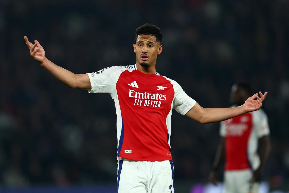 Arsenal's Timber has ankle surgery, Saliba out with hamstring issue