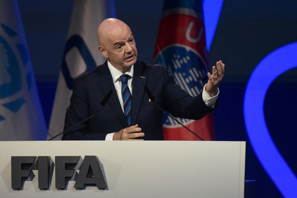 Uefa moves to ease tensions after Infantino’s delayed arrival at Fifa Congress prompts European delegates’ walkout