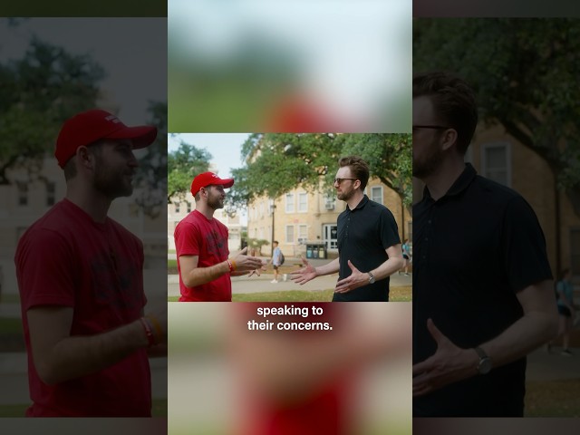What about Charlie Kirk captivates young conservatives? Jordan Klepper went to Texas A&M to find out