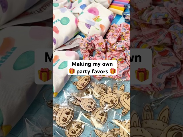 Making gifts for a fashion club party! #embroidery #diycrafts  #personalizedgifts