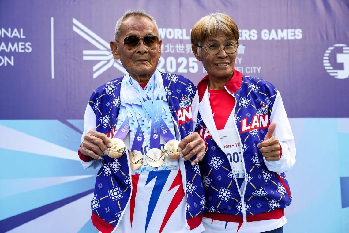105-year-old Thai athlete in a league of his own; snags 4 golds at World Masters Games