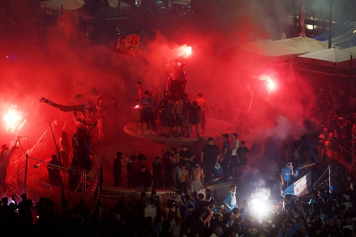 Napoli fans take over the city as Scudetto dream comes true