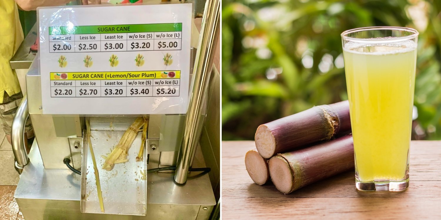 S’pore sugarcane stall baffles netizens with ‘very complicated’ options, featuring 10 different prices