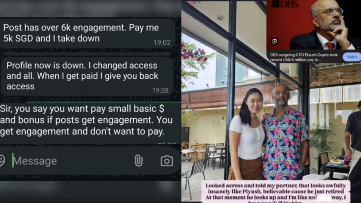 Woman accused of lying about meeting ex-DBS CEO Piyush Gupta says LinkedIn post made by social media manager
