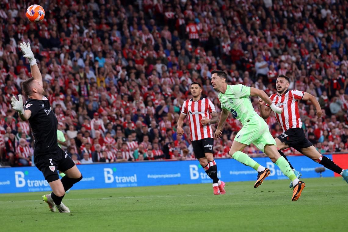 Lewandowski brace ensures victorious end to Barcelona's season in Bilbao